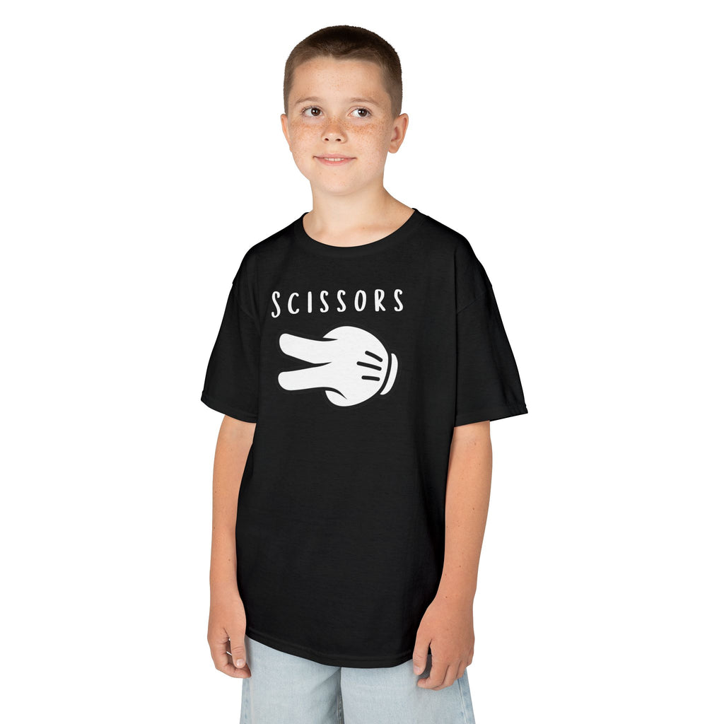 Kids Funny Halloween Costume | Rock Paper Scissors Tee | Scissors Tee