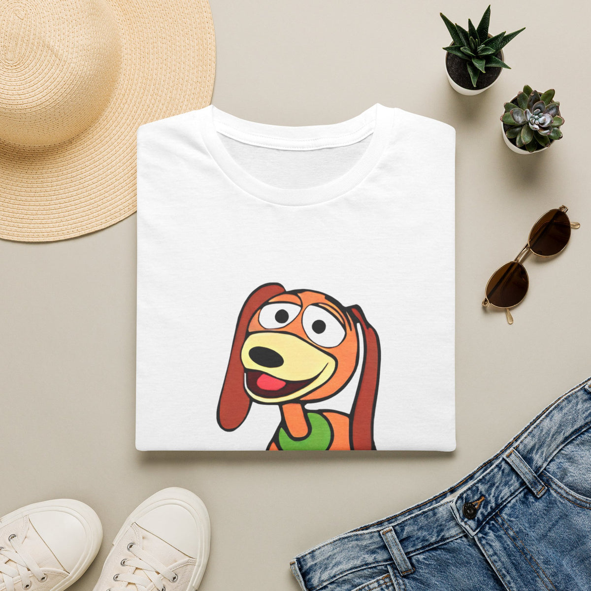 Slinky Dog Head Funny Halloween Group Costume, Funny Office Costume, Halloween Party Group Costume, Unisex Softstyle T-Shirt