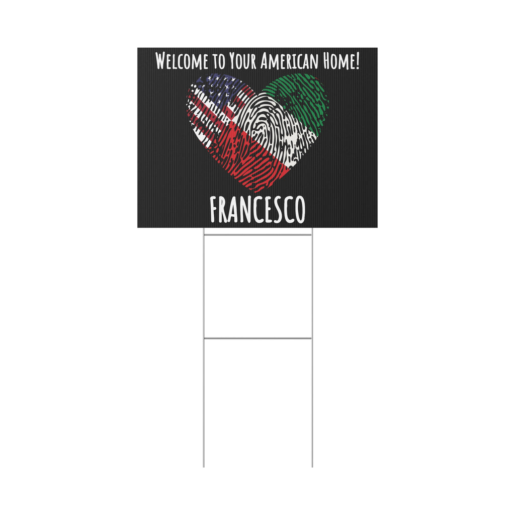 Custom Plastic Yard Sign Exchange Student Welcome, Welcome Home, Personalized Logo, Company Political Sign