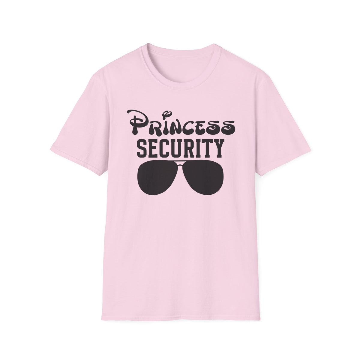 Princess Security T-Shirt | Funny Sunglasses Design | Family Matching Theme Park Disney Tee