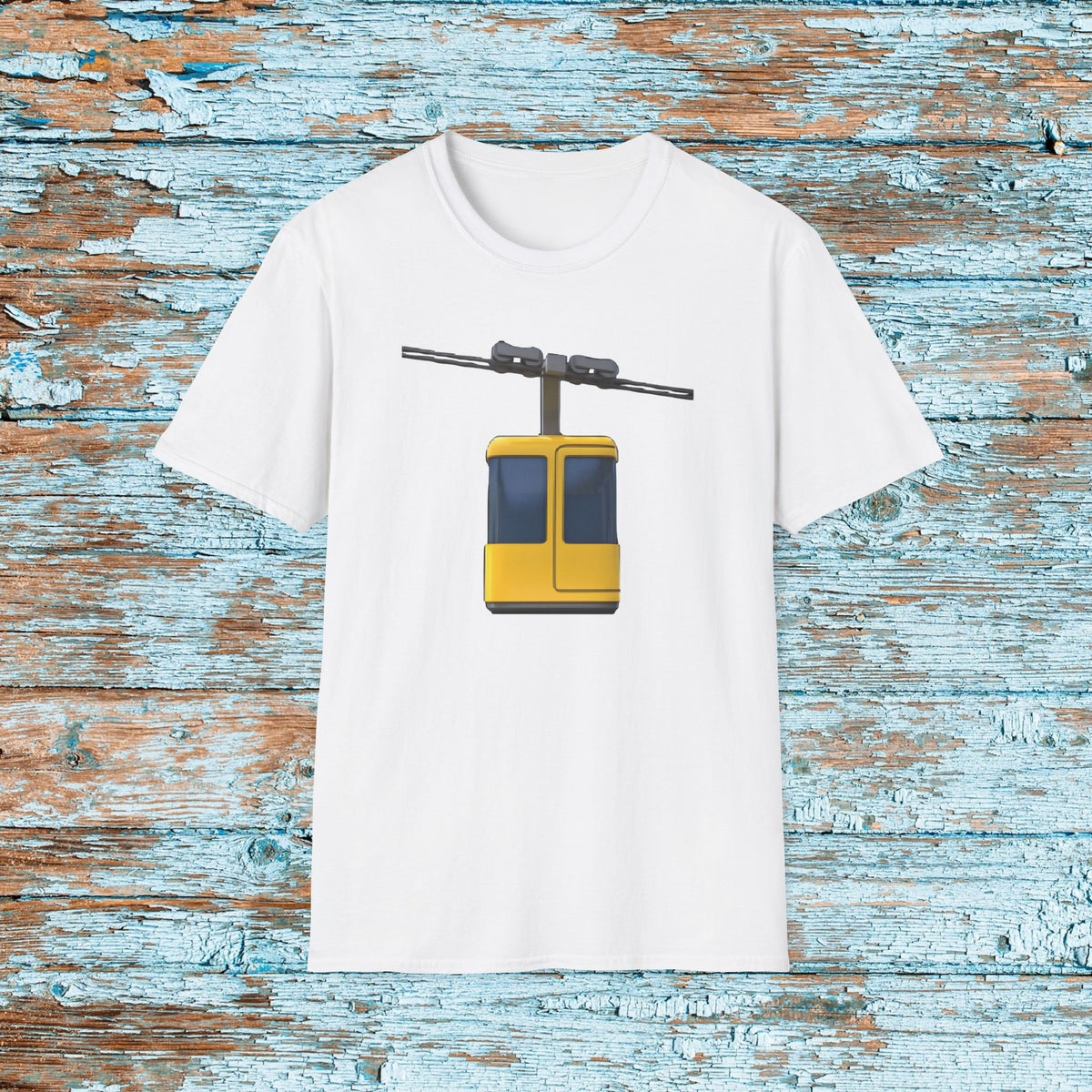 Funny SNL Aerial Tramway Emoji Sketch Unisex Softstyle T-Shirt, Group Halloween Costume, Hilarious Office Crew, Matching Coordinating Shirt