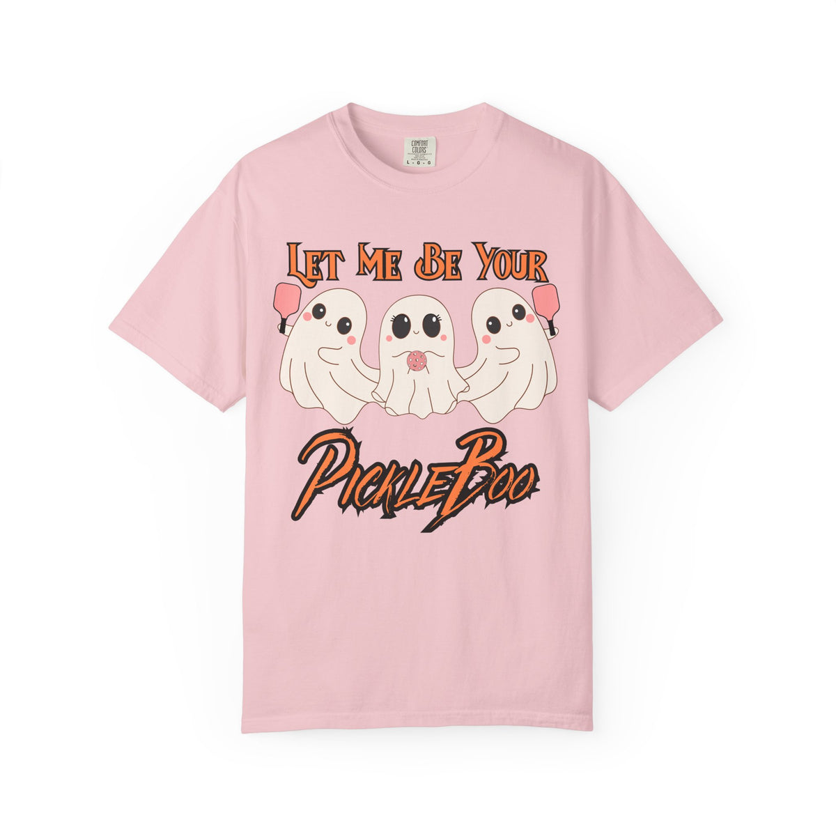Pickleball Comfort Colors Halloween Ghost Shirt Cute Ghosts Playing Pickleball Boo Trick or Treat Fall Shirt for Pickleball Player