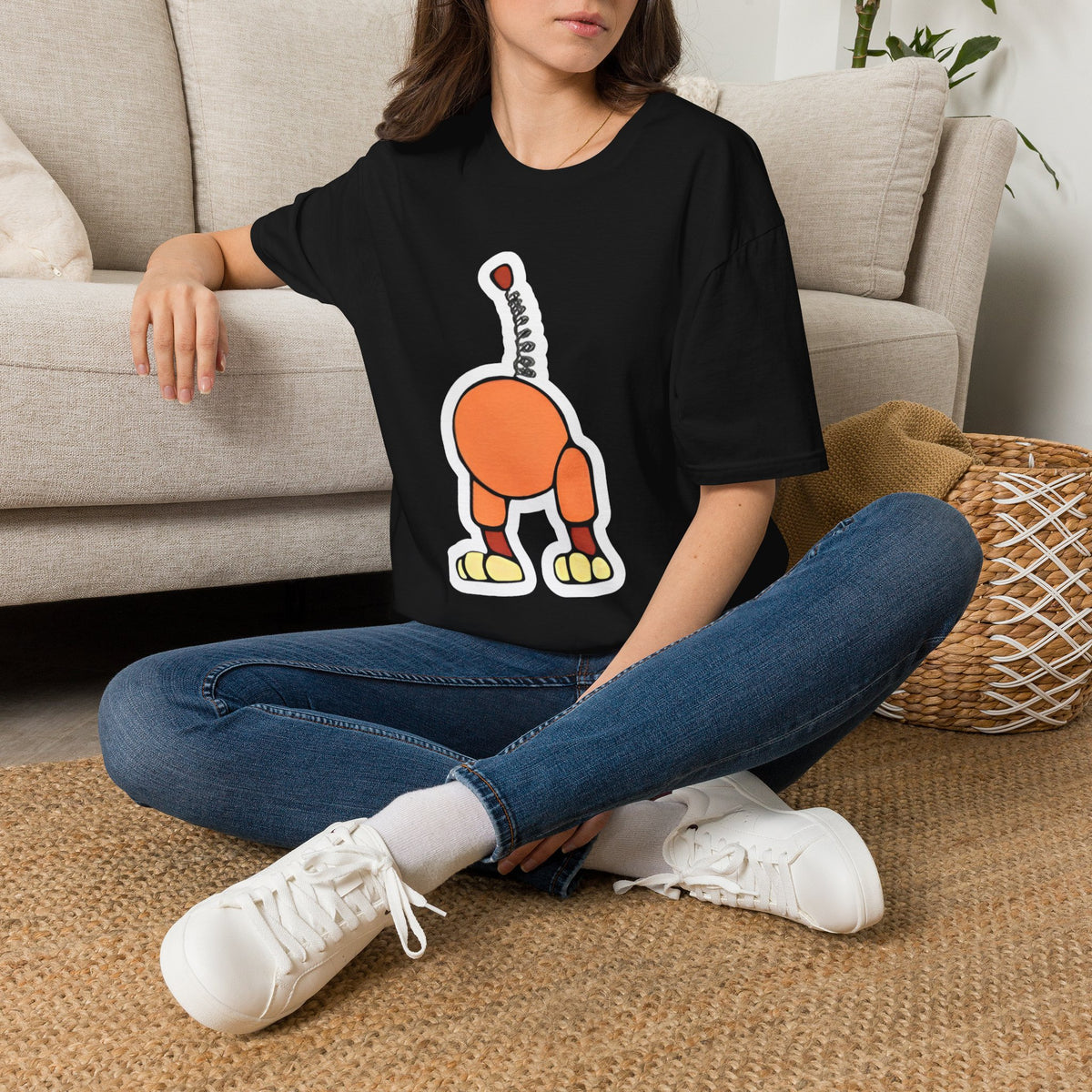 Slinky Dog Hind End Funny Halloween Group Costume, Funny Office Costume, Halloween Party Group Costume, Unisex Softstyle T-Shirt