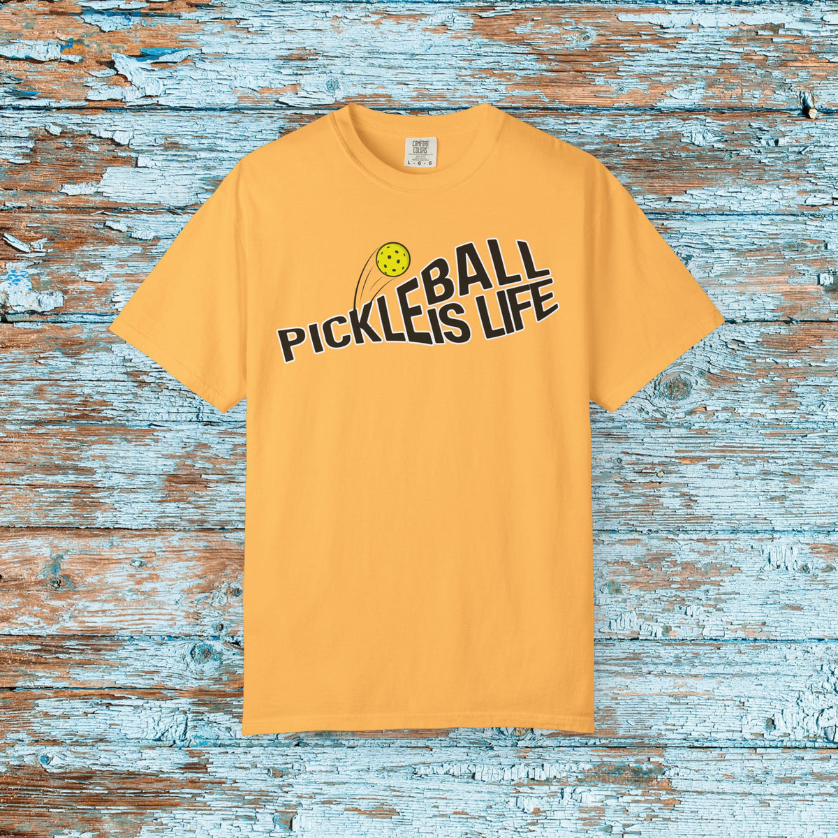 Comfort Colors Pickleball is Life Pickleball Paddle T-shirt Matching Team Shirt Gift for Mom Dad Pickleball Lover Player Gift