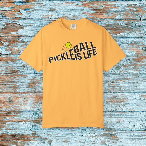 Comfort Colors Pickleball is Life Pickleball Paddle T-shirt Matching Team Shirt Gift for Mom Dad Pickleball Lover Player Gift