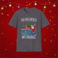 Christmas Pickleball Funny Santa Ho Ho Hold My Paddle Unisex Softstyle T-Shirt Team Shirt for Mom Grandma Dad Favorite Player Gift Xmas Gift