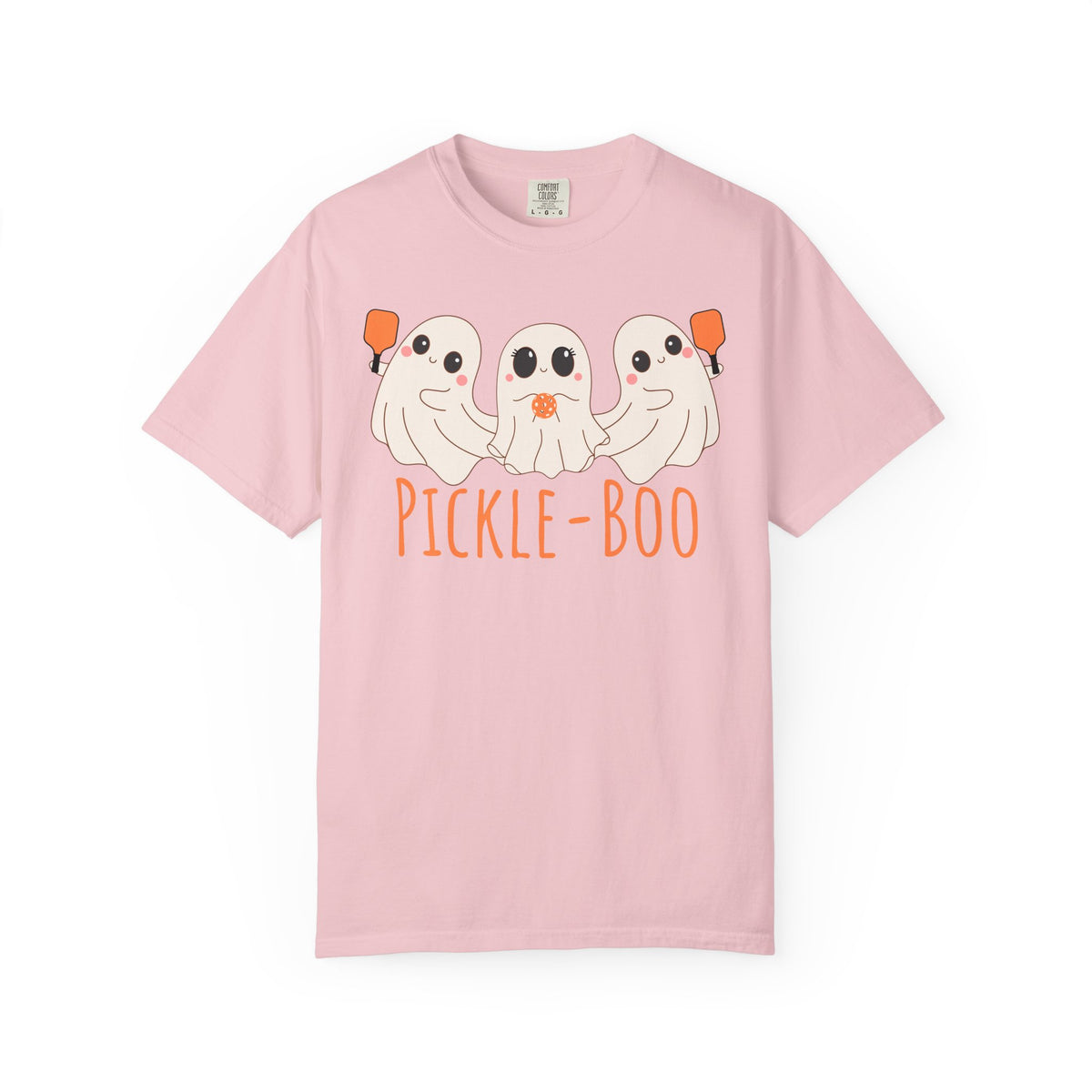 Pickleball Comfort Colors Halloween Ghost Shirt Cute Ghosts Playing Pickleball Boo Trick or Treat Fall Shirt for Pickleball Player