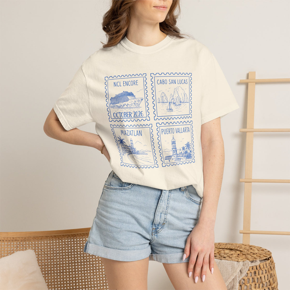 Custom Stamp Cruise Matching Family Comfort Colors Shirt