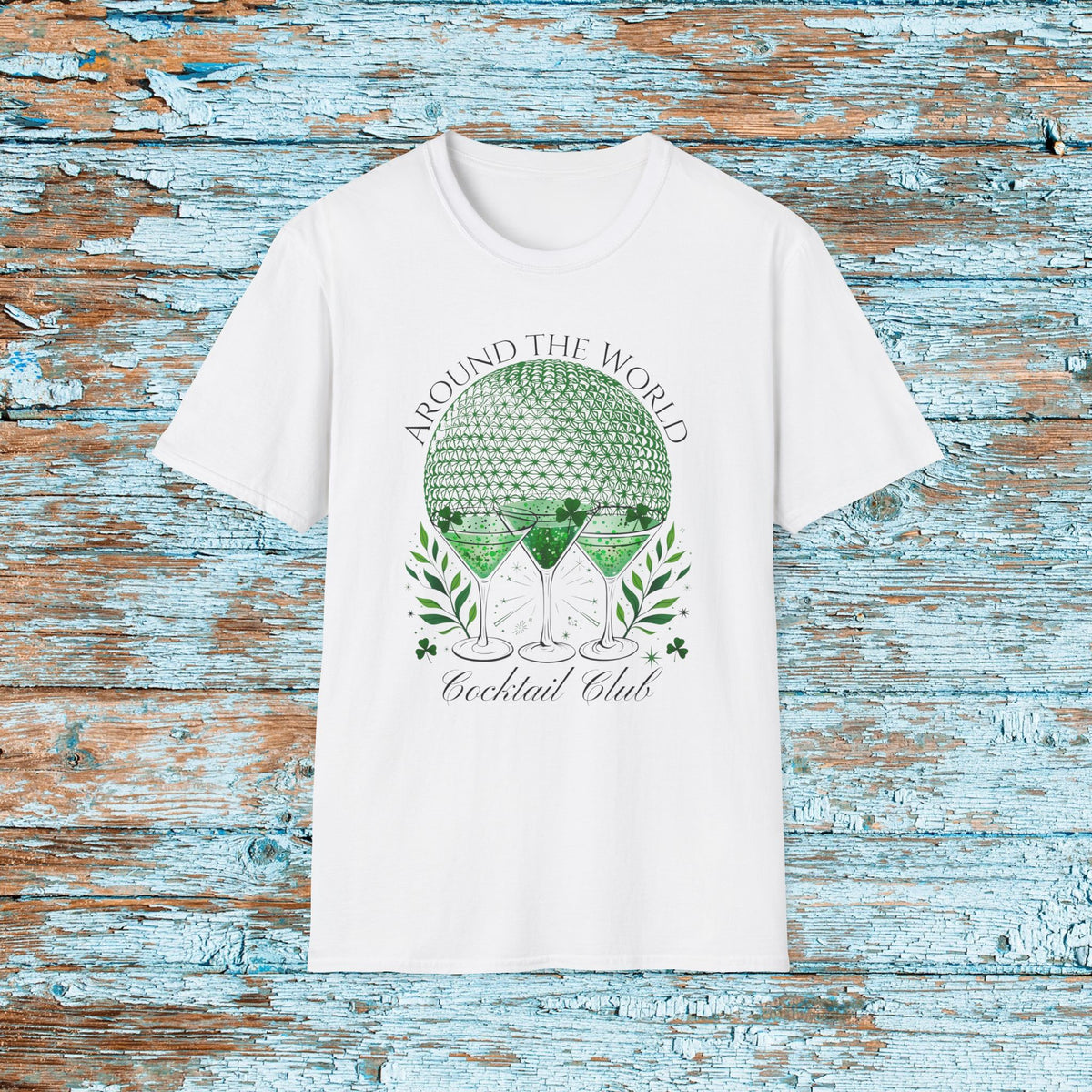 St. Patrick's Day EPCOT Drink Around The World  T-Shirt, Cocktail Club, Shamrock Shirt, Pinch Proof, Fun St. Paddy's Day