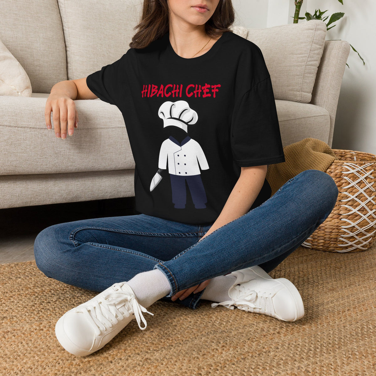 Funny Halloween Costume T-Shirt Hibachi Chef, Food Costume Top, Office Group Costume Shirt, Matching Friends Family Shirt
