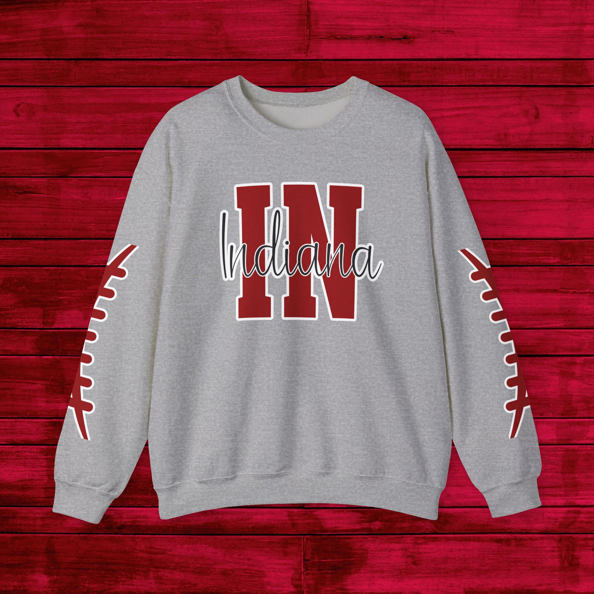 Indiana Football, Celebrate Hoosier Pride, School Spirit, College Football Fun Unisex Heavy Blend™ Crewneck Sweatshirt
