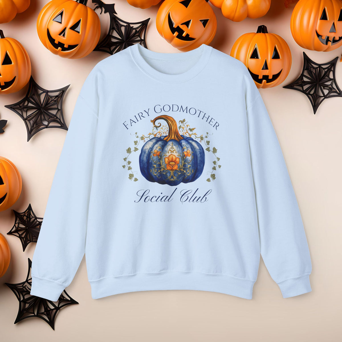 Funny Halloween Witch Hat Coquette Bow Ride the Broom Crewneck Cute Fall Fun Spooky Pumpkin Cozy Season Sweatshirt