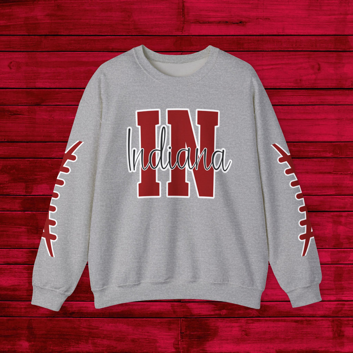 Indiana Football, Celebrate Hoosier Pride, School Spirit, College Football Fun Unisex Heavy Blend™ Crewneck Sweatshirt