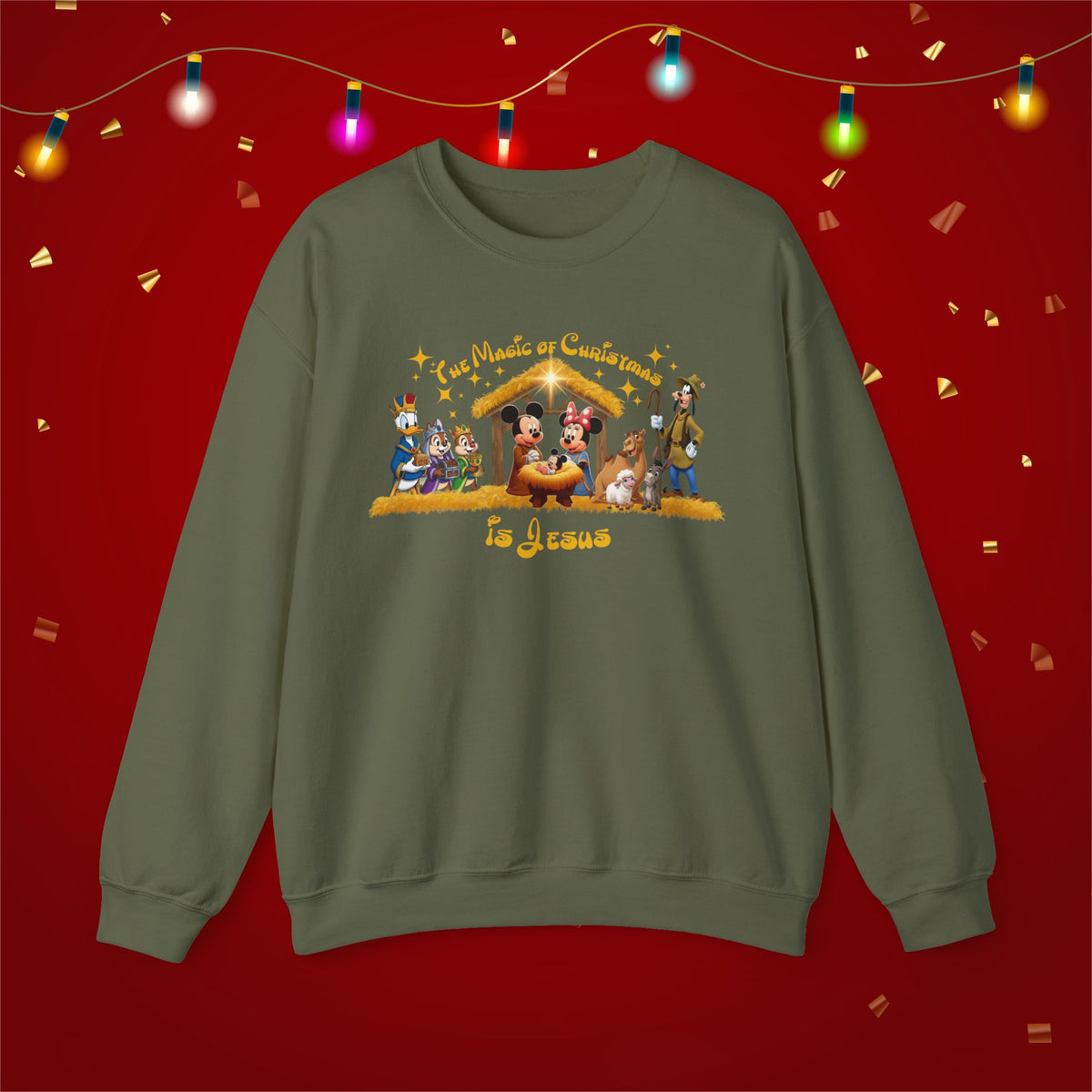 Jesus Mickey Magic Family Matching Shirts Greatest Gift of all Nativity Shirt Christian Christmas Shirt Religious Shirt Bible Verse Shirt