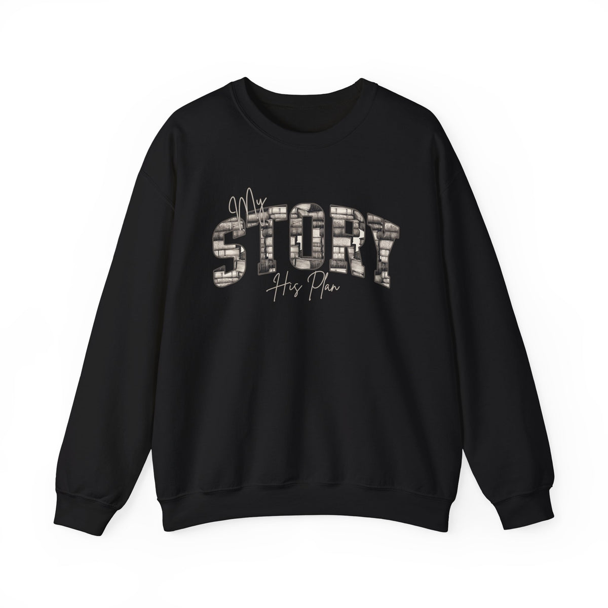 Christian Crewneck Sweatshirt, Jesus Shirt, God and Jesus Lover, Small Group Shirt. Church Sweater, Witness Christ, His Plan, Book Pages