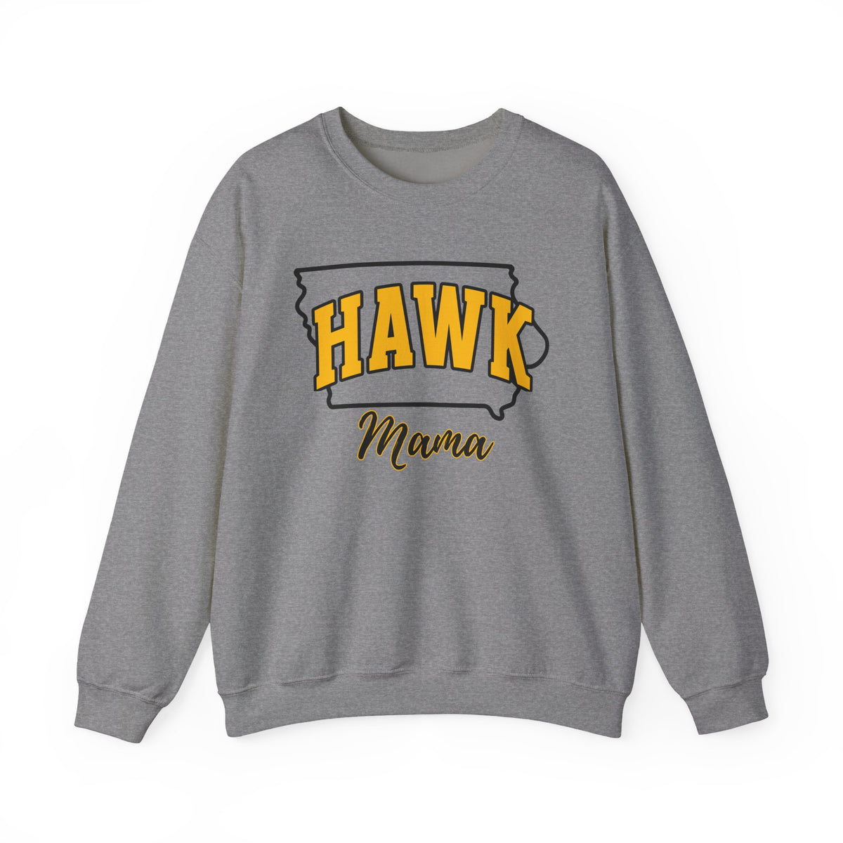 Custom Hawk Mama, Iowa Pride, University School Sweater, Fun Mom Shirt, Freshman Mom Gift, Unisex Crewneck Sweatshirt