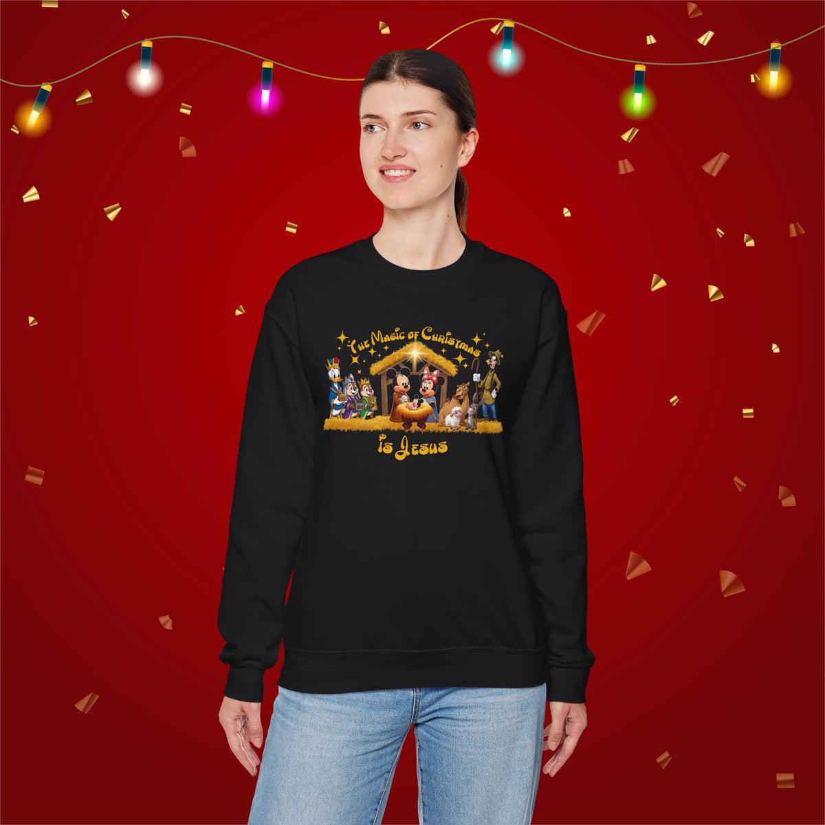 Jesus Mickey Magic Family Matching Shirts Greatest Gift of all Nativity Shirt Christian Christmas Shirt Religious Shirt Bible Verse Shirt
