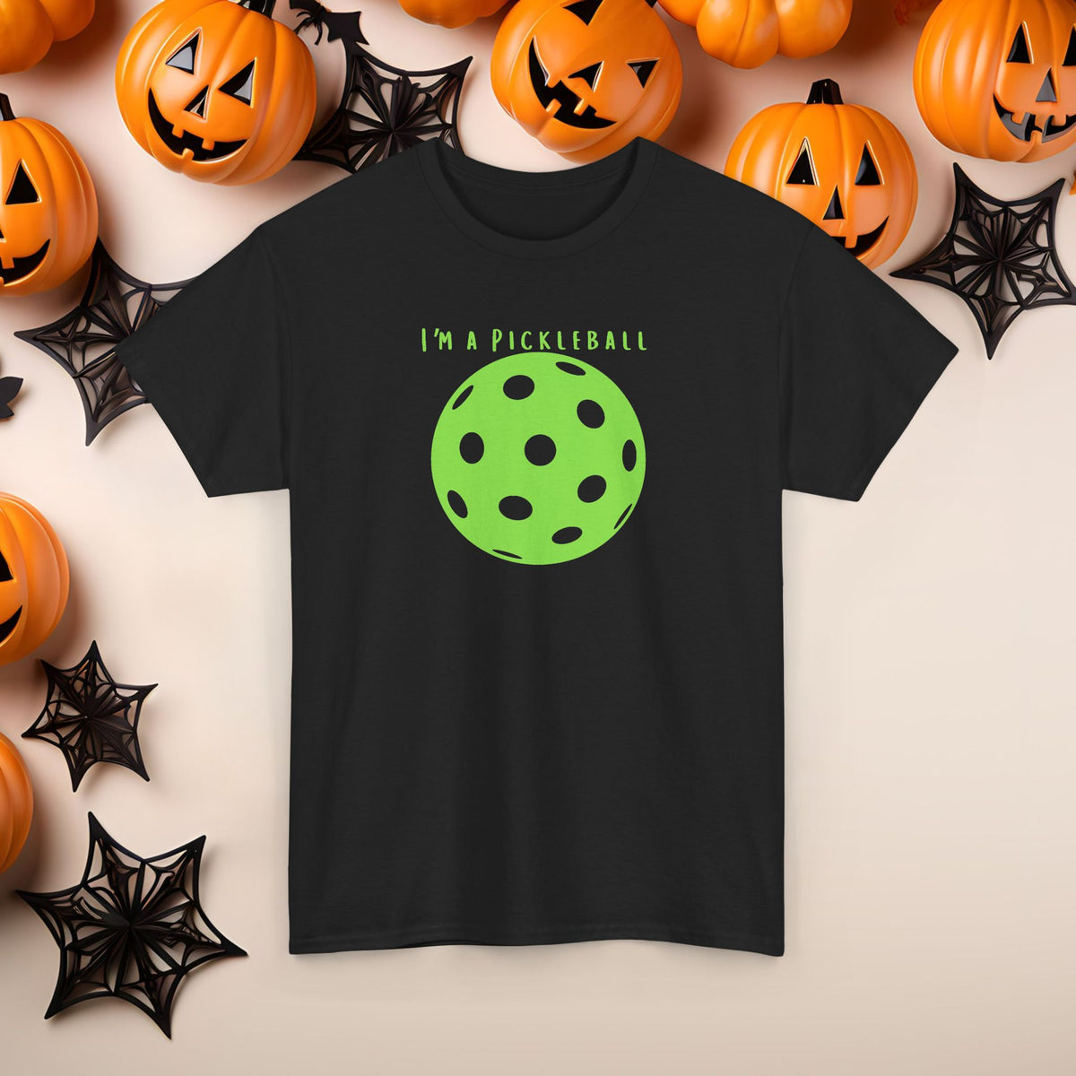 Copy of Pickleball Couple's Halloween Funny Costume Unisex Heavy Cotton Tee Pickleball Paddle Pickleball Ball Shirts for Him and Her