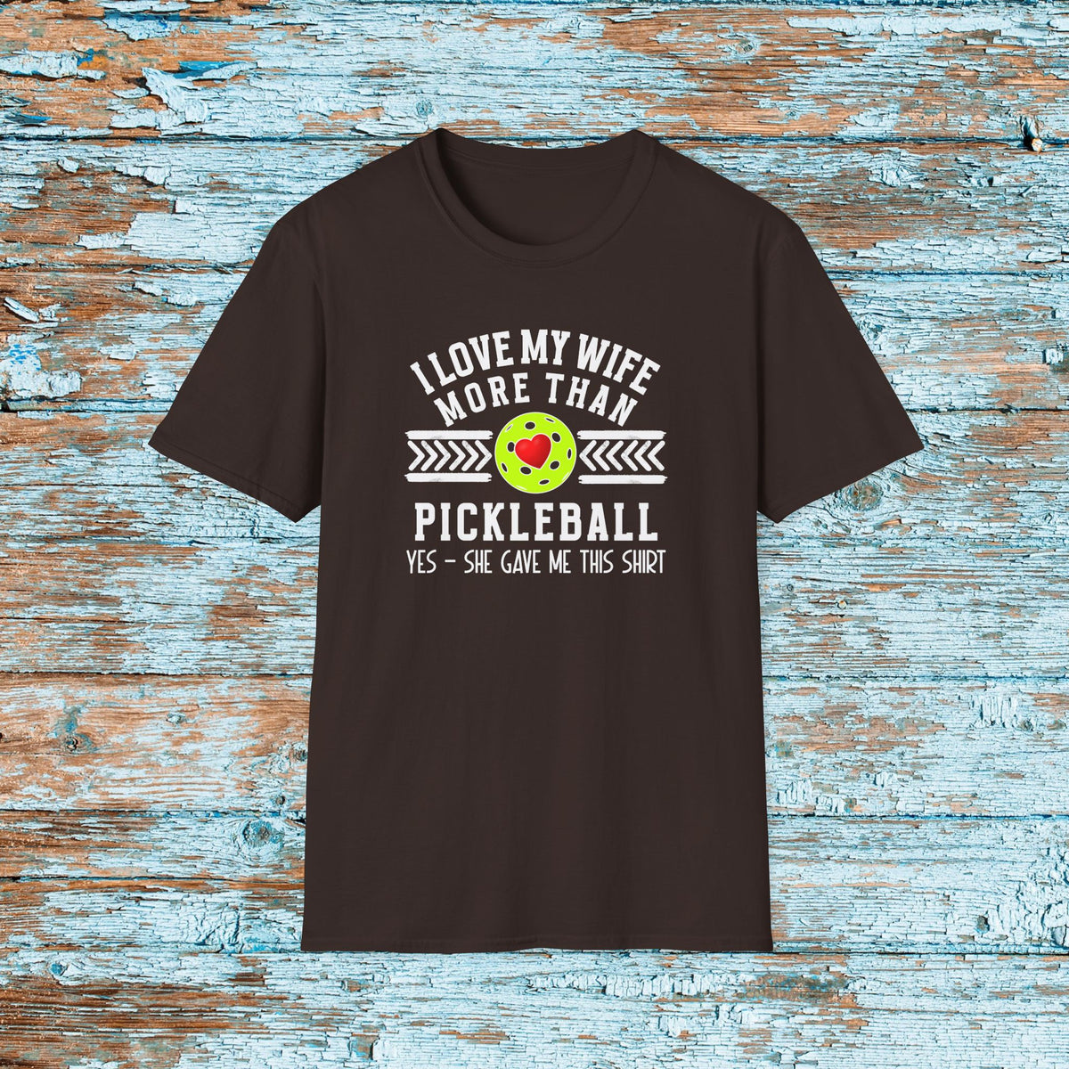 Funny Pickleball Shirt Gift for Husband from Wife, Pickleball Player Shirt, T-shirt for Hubby, Love Pickleball Shirt