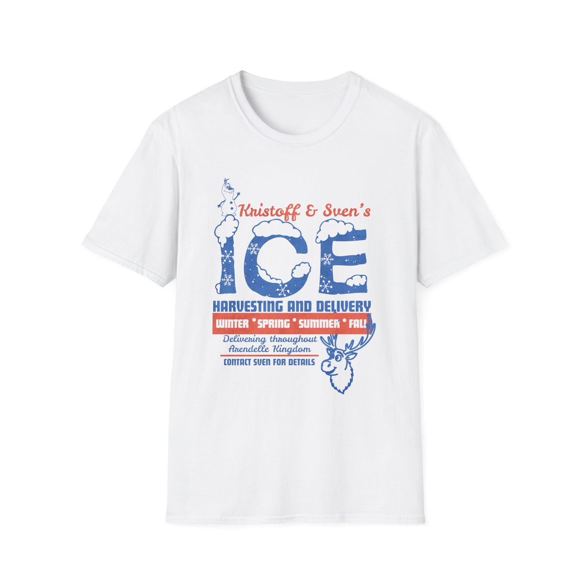 Funny Olaf and Sven Ice Company Frozen Norway Pavilion Shirt | Disney Theme Park