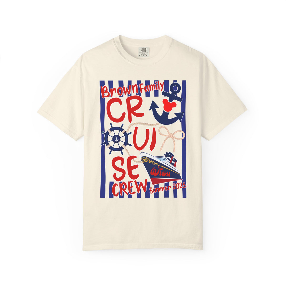 Custom Mickey DCL Cruise Family Vacation 2025 Comfort Colors Shirt, Matching Cruise Group, Magical Personalized Pirate Ship Family Matching