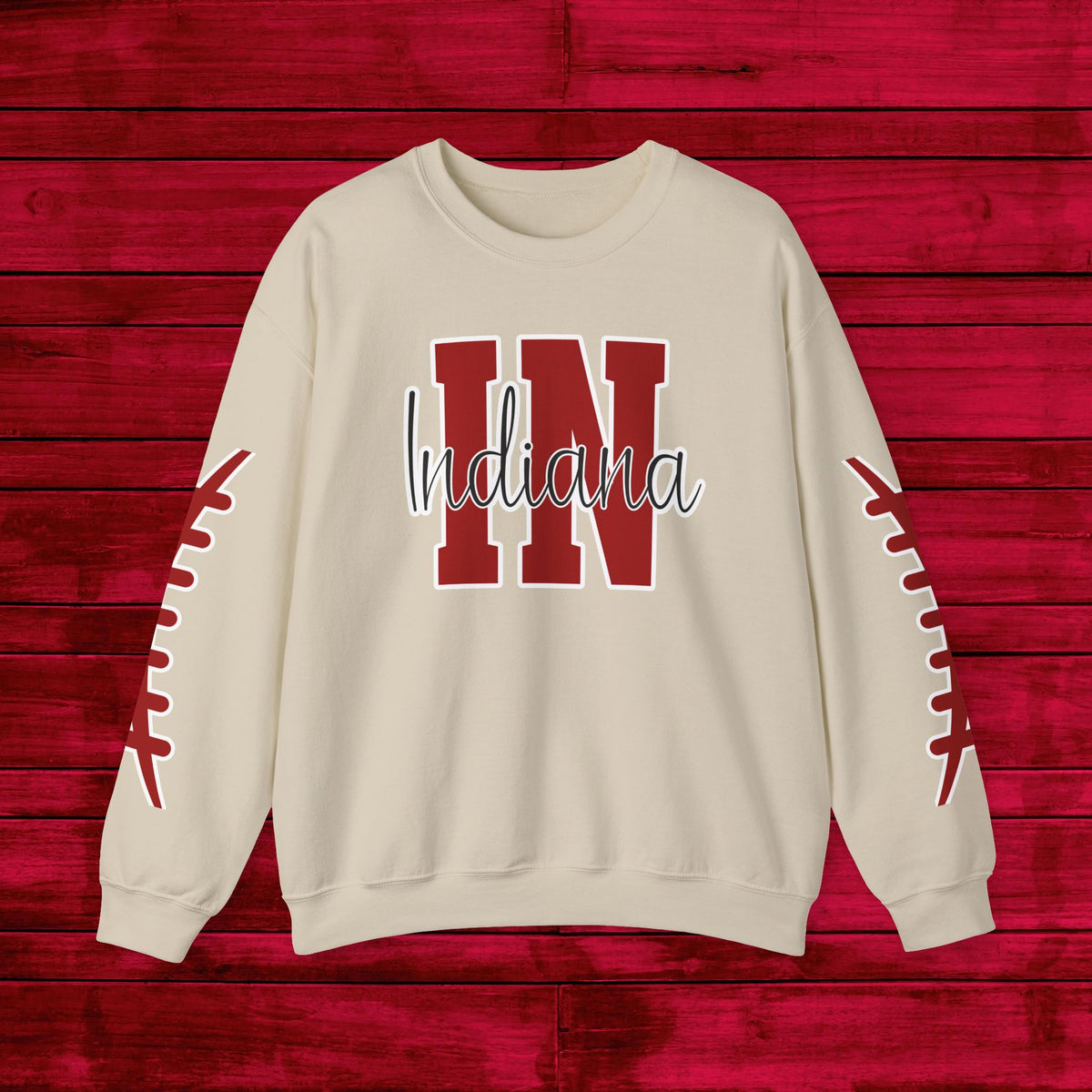 Indiana Football, Celebrate Hoosier Pride, School Spirit, College Football Fun Unisex Heavy Blend™ Crewneck Sweatshirt