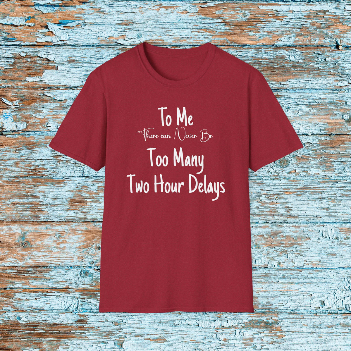 Funny Teacher Two Hour Delay Shirt, To Me There Can Never Be Too Many Two Hour Delays, Humorous Grammar TShirt, Snow Day, Matching Team