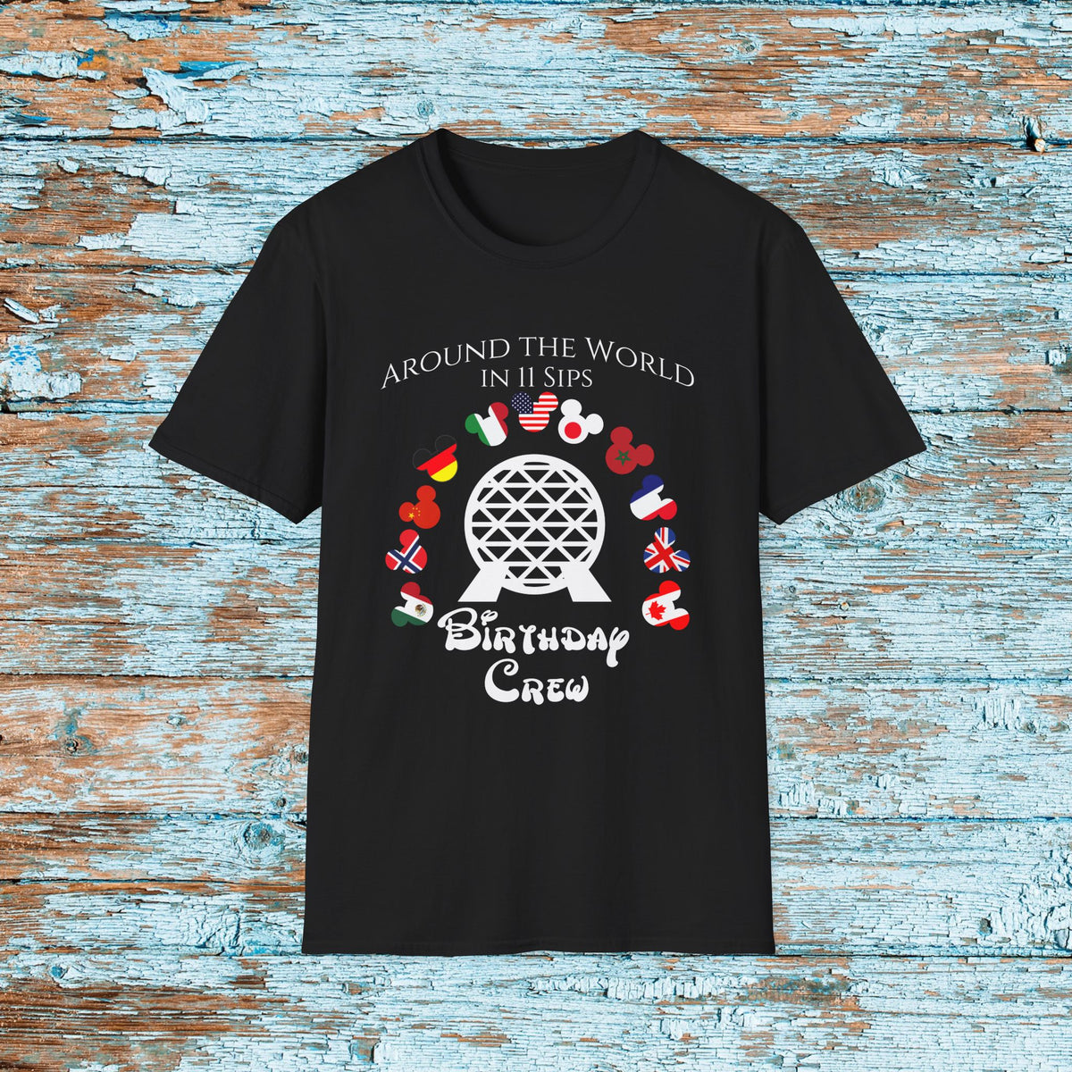 Custom Disney Epcot World Tour Birthday Comfort Colors Shirt, Drink Around The World, World Traveler Food and Wine, Drinking Squad