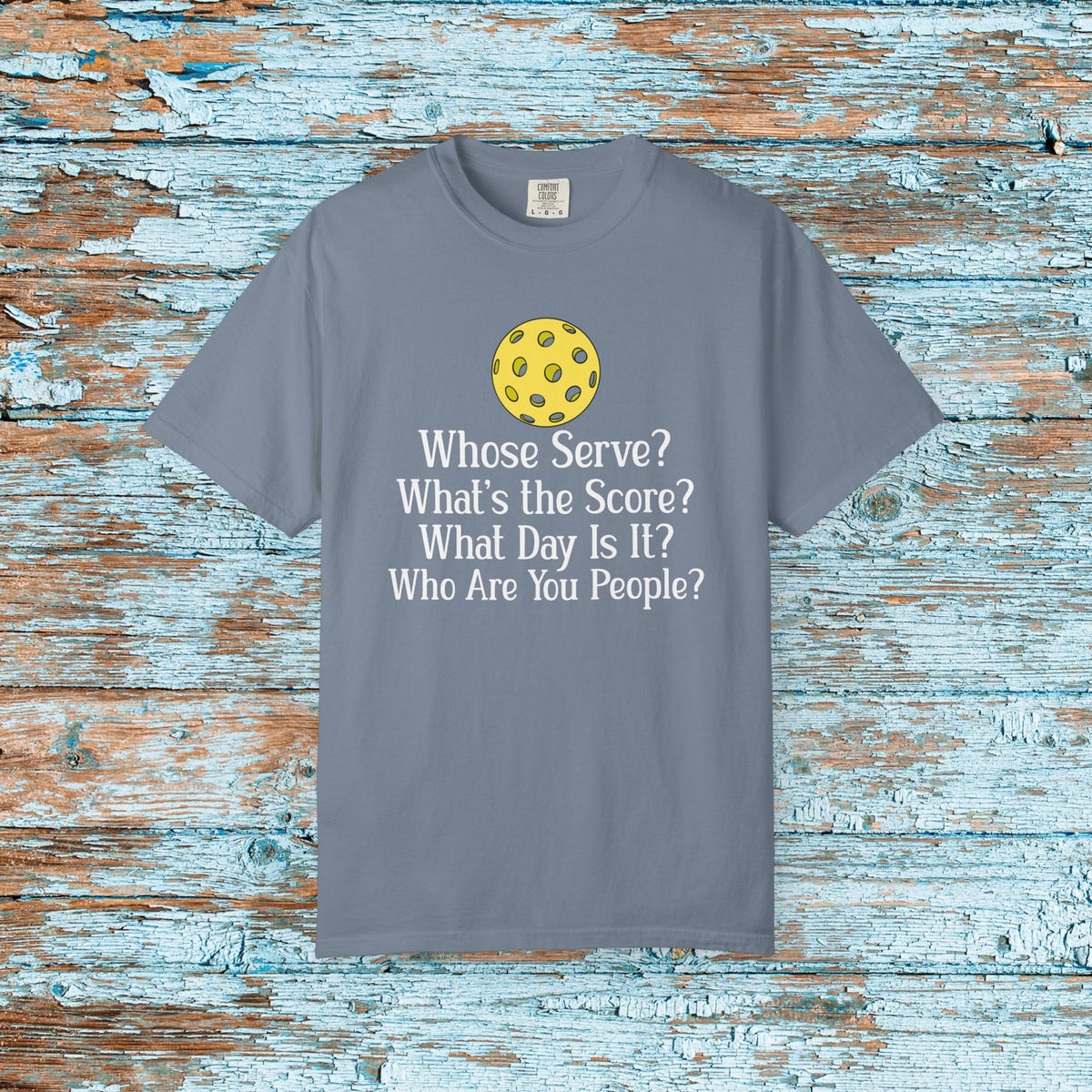 Pickleball Funny Comfort Colors Shirt Whose Serve Pickleball Memory Shirt for Her Him Mom Matching Team Pickleball Lover Player Gift