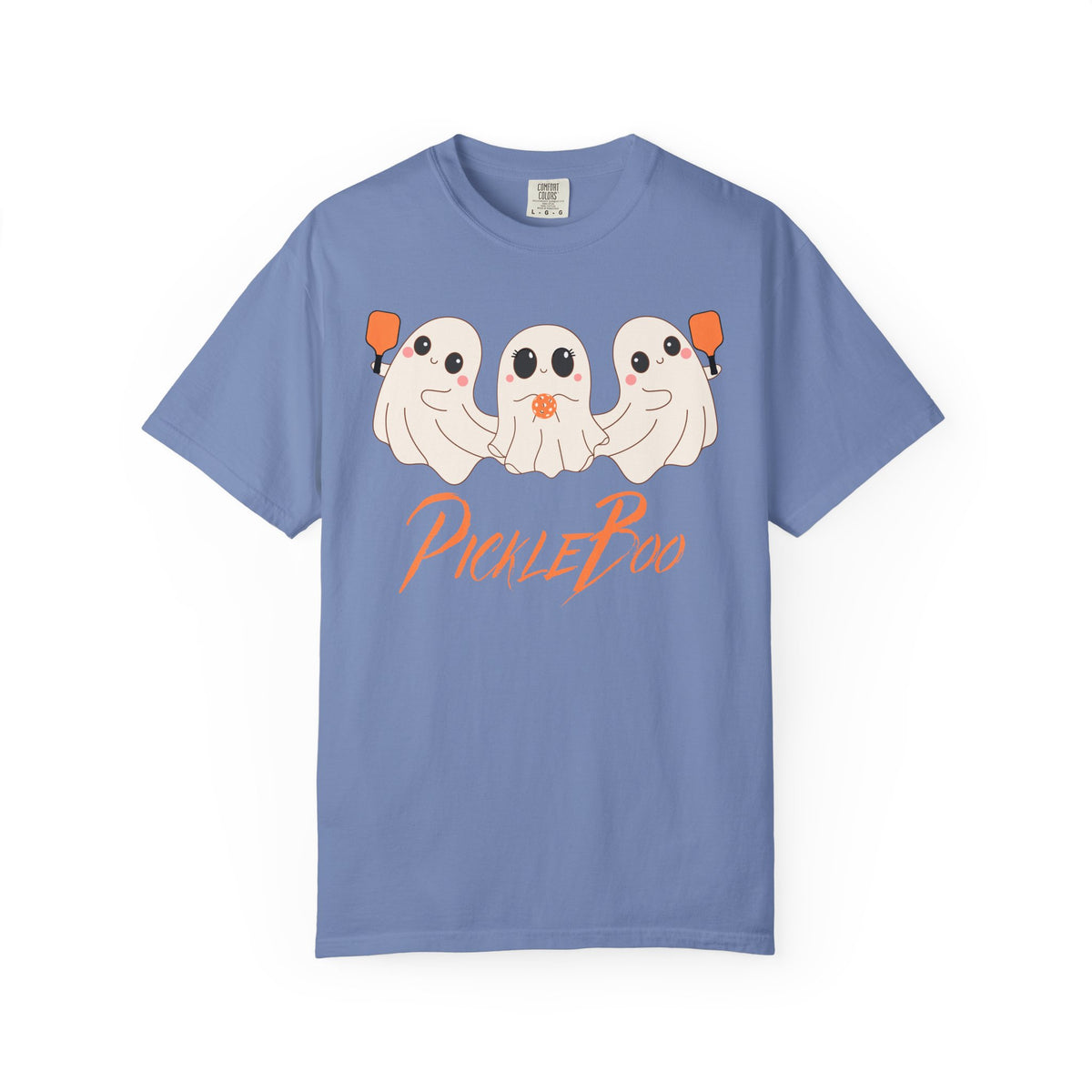 Pickleball Comfort Colors Halloween Ghost Shirt Cute Ghosts Playing Pickleball Boo Trick or Treat Fall Shirt for Pickleball Player