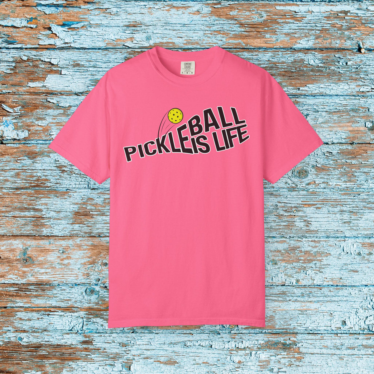 Comfort Colors Pickleball is Life Pickleball Paddle T-shirt Matching Team Shirt Gift for Mom Dad Pickleball Lover Player Gift