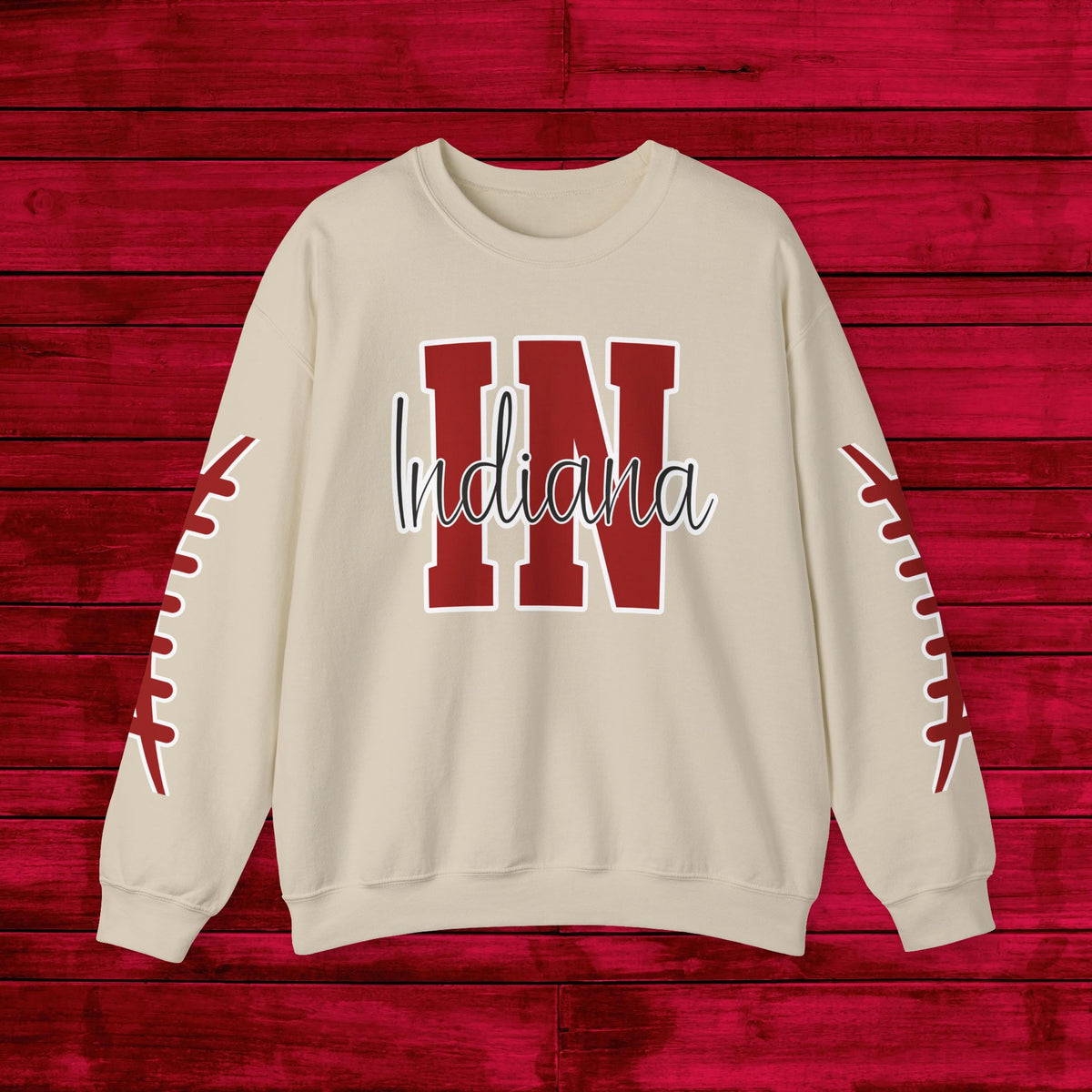 Indiana Football, Celebrate Hoosier Pride, School Spirit, College Football Fun Unisex Heavy Blend™ Crewneck Sweatshirt