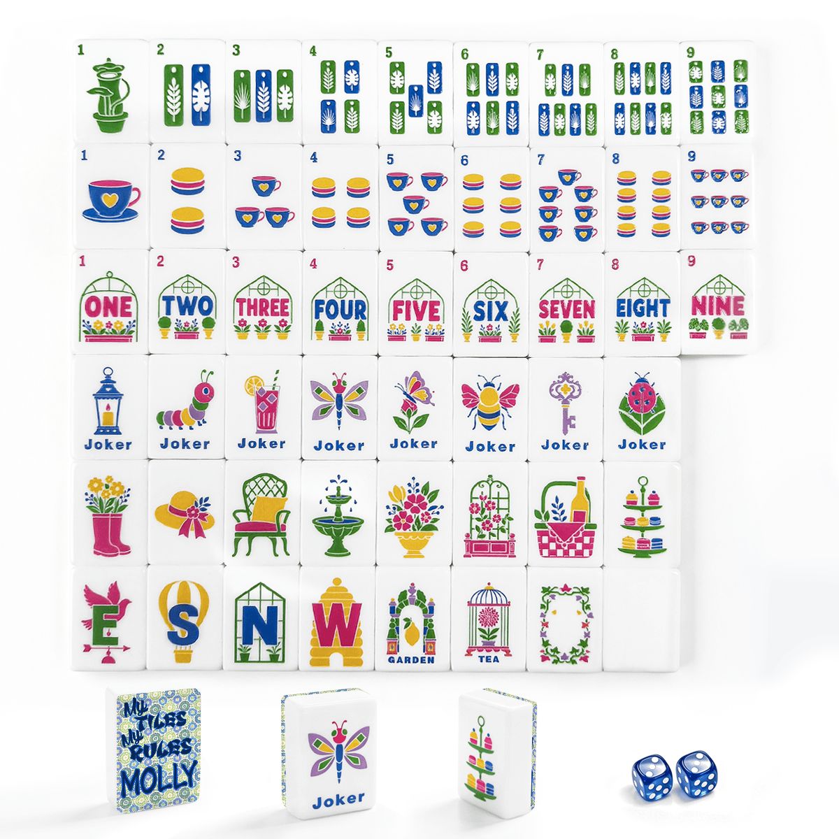 American Mahjong Tiles (Floral Garden Style) 1 Mahjong Mahjong (1)