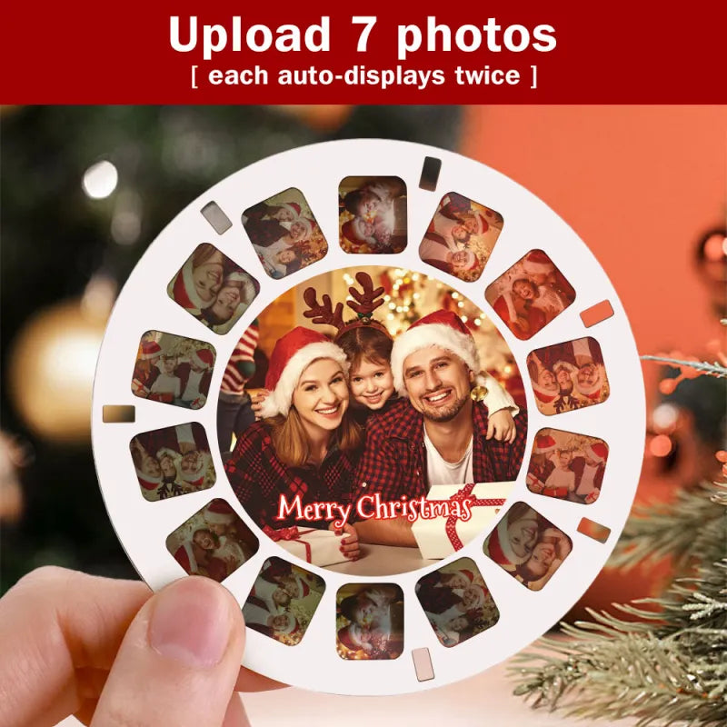 Custom 3D Viewfinder and Reel 10x Ultra-Clear 3D Upgraded Version Personalized Christmas Gifts Text and Photo Viewer with Your Own Photos