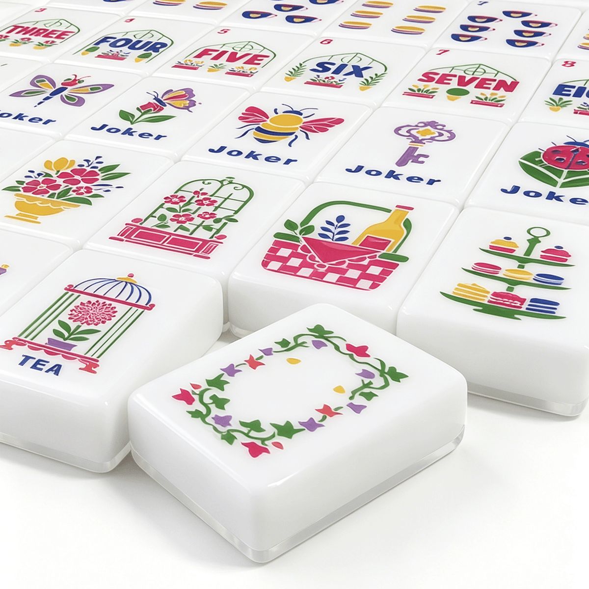 American Mahjong Tiles (Floral Garden Style) 1 Mahjong Mahjong (1)