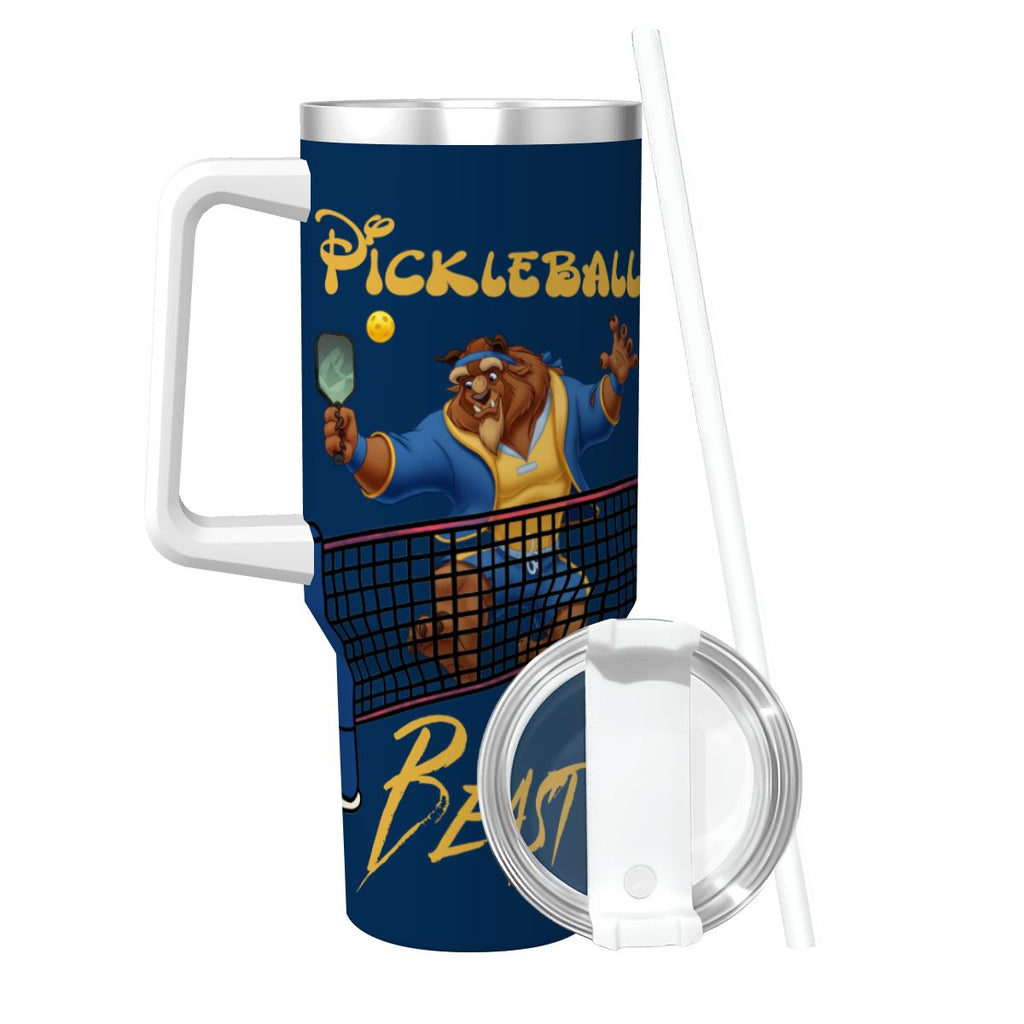 Travel Coffee Mug with Handle and Straw (40oz) 2