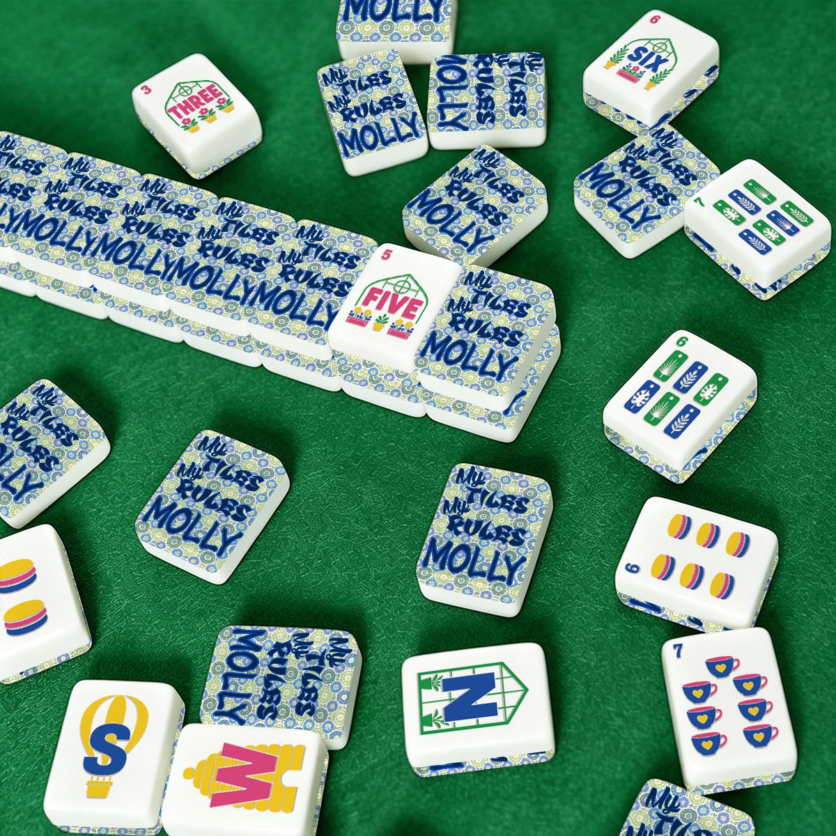 American Mahjong Tiles (Floral Garden Style) 1 Mahjong Mahjong (1)