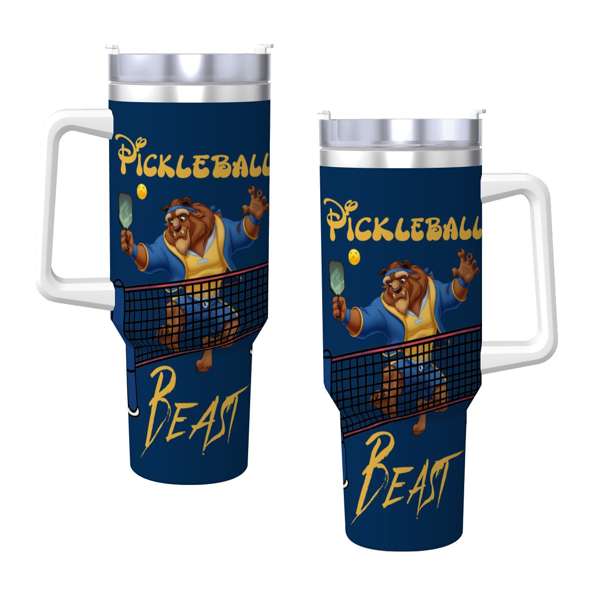 Travel Coffee Mug with Handle and Straw (40oz) 2